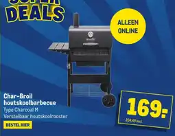Makro Char-Broil houtskoolbarbecue aanbieding