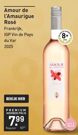 Gall & Gall Amour de l'Amaurigue Rosé aanbieding