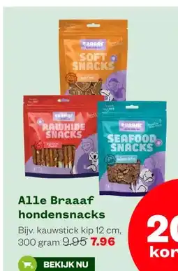 Welkoop Alle Braaaf hondensnacks aanbieding