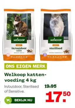 Welkoop Welkoop katten- voeding 4 kg aanbieding