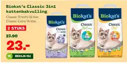 Welkoop Biokat's Classic 3in1 kattenbakvulling aanbieding