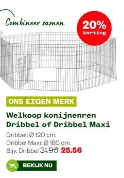 Welkoop Welkoop konijnenren Dribbel of Dribbel Maxi aanbieding