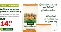Welkoop Welkoop gemengd graan kippen 20 kg aanbieding