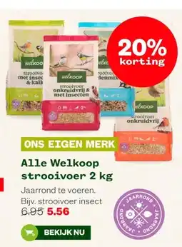 Welkoop Alle Welkoop strooivoer 2 kg aanbieding