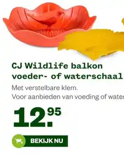 Welkoop CJ Wildlife balkon voeder- of waterschaal aanbieding