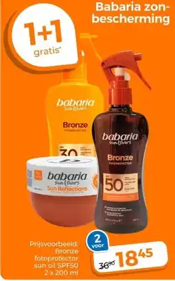 Trekpleister Babaria zon- bescherming aanbieding