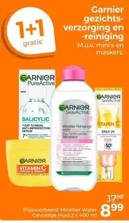 Trekpleister Garnier gezichts- verzorging en -reiniging aanbieding