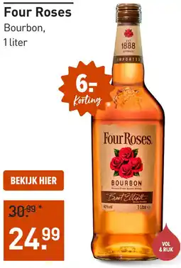 Gall & Gall Four Roses Bourbon aanbieding