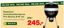 Welkoop Napoleon houtskoolbarbecue Pro Kettle Ø 47 cm aanbieding