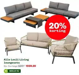 Welkoop Alle Lesli Living loungesets aanbieding