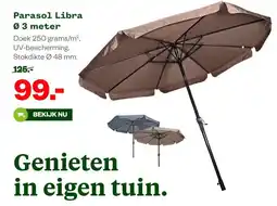 Welkoop Parasol Libra Ø 3 meter aanbieding