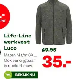 Welkoop Life-Line werkvest Luco aanbieding