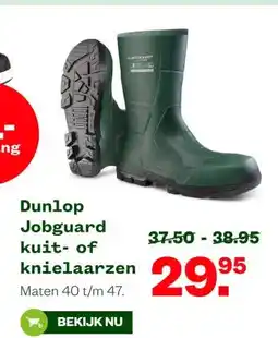 Welkoop Dunlop Jobguard kuit- of knielaarzen aanbieding