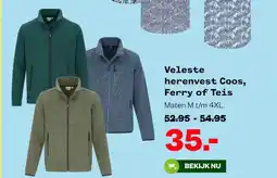 Welkoop Veleste herenvest Coos, Ferry of Teis aanbieding