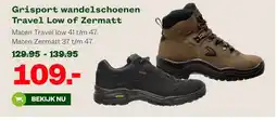 Welkoop Grisport wandelschoenen Travel Low of Zermatt aanbieding