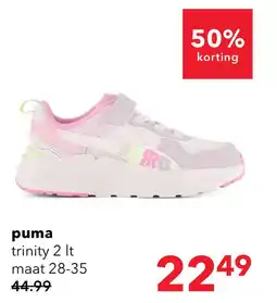 Scapino Puma Trinity 2 LT Come On AC+ meisjes sneakers roze wit aanbieding