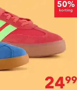 Scapino Adidas VL Court 3.0 kinder sneakers rood wit aanbieding