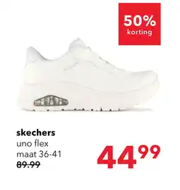 Scapino Skechers Uno Flex dames sneakers aanbieding