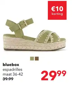 Scapino Blue Box dames espadrilles met sleehak groen aanbieding