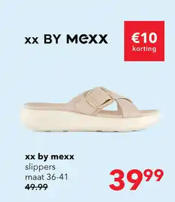 Scapino XX by Mexx dames slippers beige aanbieding