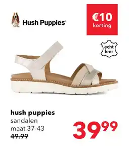 Scapino Hush Puppies metallic dames sandalen aanbieding
