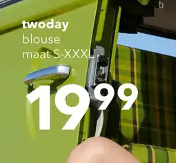 Scapino TwoDay dames blouse met broderiedetails wit aanbieding