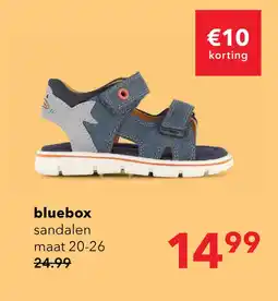 Scapino Blue Box jongens sandalen met haai blauw aanbieding