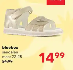 Scapino Blue Box meisjes sandalen met glitters goud aanbieding