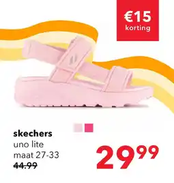 Scapino Skechers UNO Lite - Sunny Stand meisjes sandalen lichtroze aanbieding