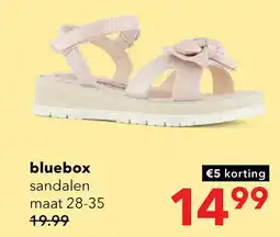 Scapino Blue Box meisjes sandalen met glitters en strikje aanbieding