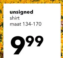 Scapino Unsigned jongens T-shirt met backprint wit blauw aanbieding