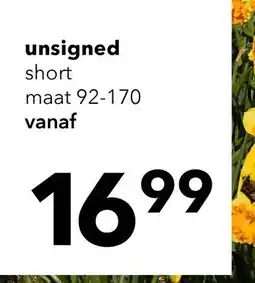 Scapino Unsigned jongens denim short medium blauw aanbieding