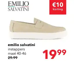Scapino Emilio Salvatini heren instappers beige aanbieding