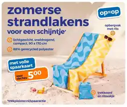 Trekpleister zomerse strandlakens voor een schijntje* aanbieding