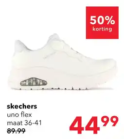 Scapino Skechers Uno Flex dames sneakers aanbieding