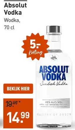 Gall & Gall Absolut Vodka aanbieding
