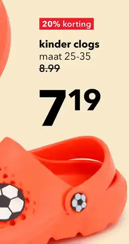 Scapino Kinder klompen met voetbal oranje aanbieding