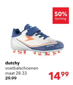 Scapino Dutchy FG kinder voetbalschoenen grijs blauw aanbieding