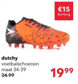 Scapino Dutchy FG kinder voetbalschoenen oranje zwart aanbieding