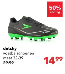 Scapino Dutchy FG kinder voetbalschoenen zwart groen aanbieding