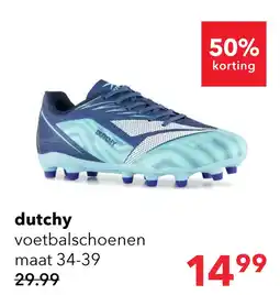 Scapino Dutchy FG kinder voetbalschoenen blauw aanbieding