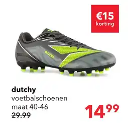 Scapino Dutchy FG heren voetbalschoenen grijs groen aanbieding