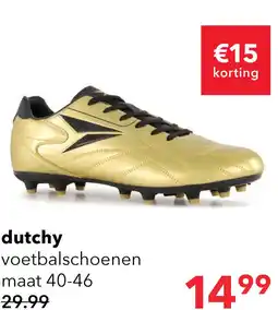 Scapino Dutchy FG heren voetbalschoenen goud aanbieding