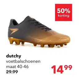 Scapino Dutchy voetbalschoenen FG heren zwart brons aanbieding