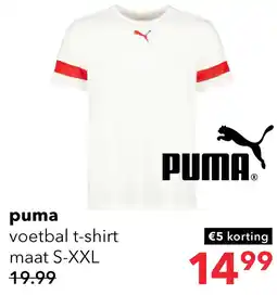 Scapino Puma IndividualRISE heren voetbal T-shirt wit aanbieding