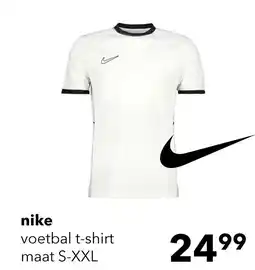 Scapino Nike DF Academy 23 heren sport T-shirt wit zwart aanbieding