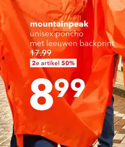 Scapino Osaga unisex regenponcho oranje aanbieding