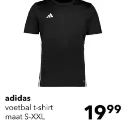 Scapino Adidas Tabela 23 heren sport T-shirt zwart aanbieding