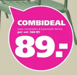 Ranzijn TUIN- STOEL & BIJZETTAFEL COMBIDEAL aanbieding