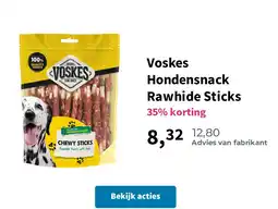 Plein.nl Voskes Hondensnack Rawhide Sticks aanbieding